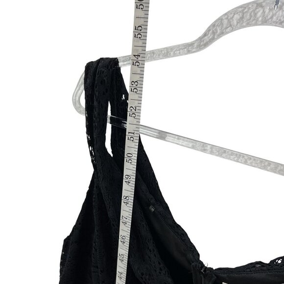 H R Homrain Women 3X Black Lace High Low Sleeveless Midi Dress Whimsigoth Witchy - Picture 15 of 16